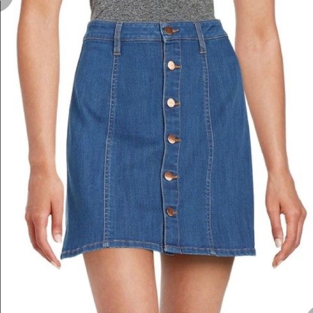 Aline Jean skirt with buttons in front